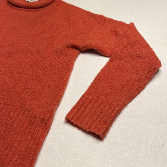 57. Madewell Rust Orange Rolled Neck Alpaca Blend Sweater - Picture 4 of 10